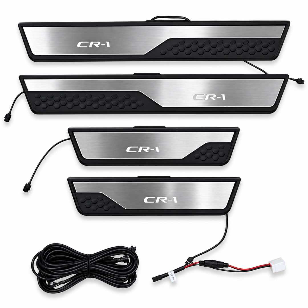 FOR CR-V 2012-2017 DOOR SILL SCUFF PLATE (BLUE COLOR)