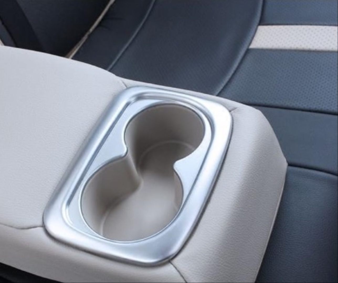 FOR CIVIC 2016-2021  CUP HOLDER TRIM COVER SILVER