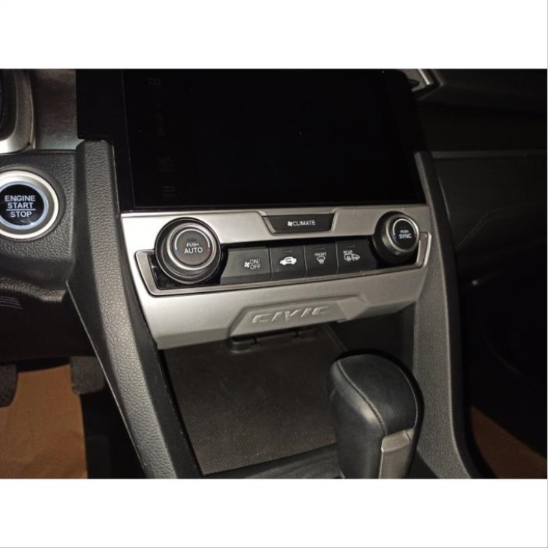 FOR CIVIC 2016-2021  CLIMATE (A/C) PANEL TRIM COVER - SILVER 
