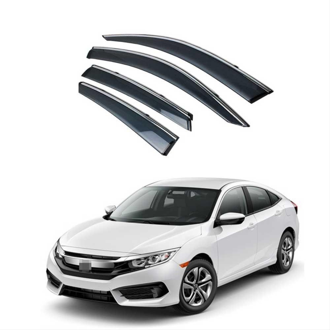FOR CIVIC 2016-2021  SUN VISOR CHROME TRIM 