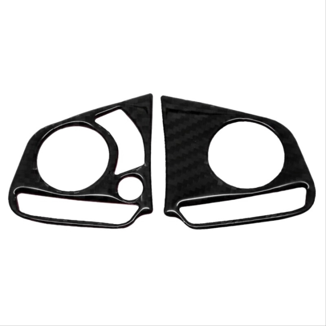 FOR CIVIC 2016-2021  STEERING WHEEL TRIM COVER 2 PCS - - CARBON COLOR  