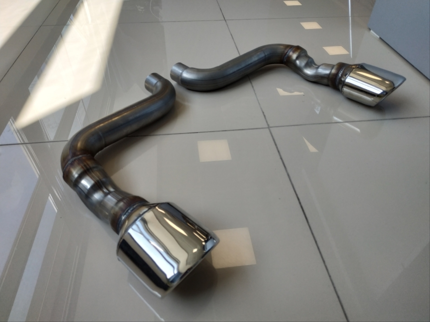 FOR CIVIC 2016-2021  DIFFUSER DOUBLE OUTLET EXHAUST PIPES