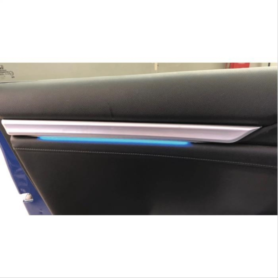 FOR CIVIC 2016-2021  INNER DOOR TRIM AMBIENT  2 PCS (BLUE COLOR) 