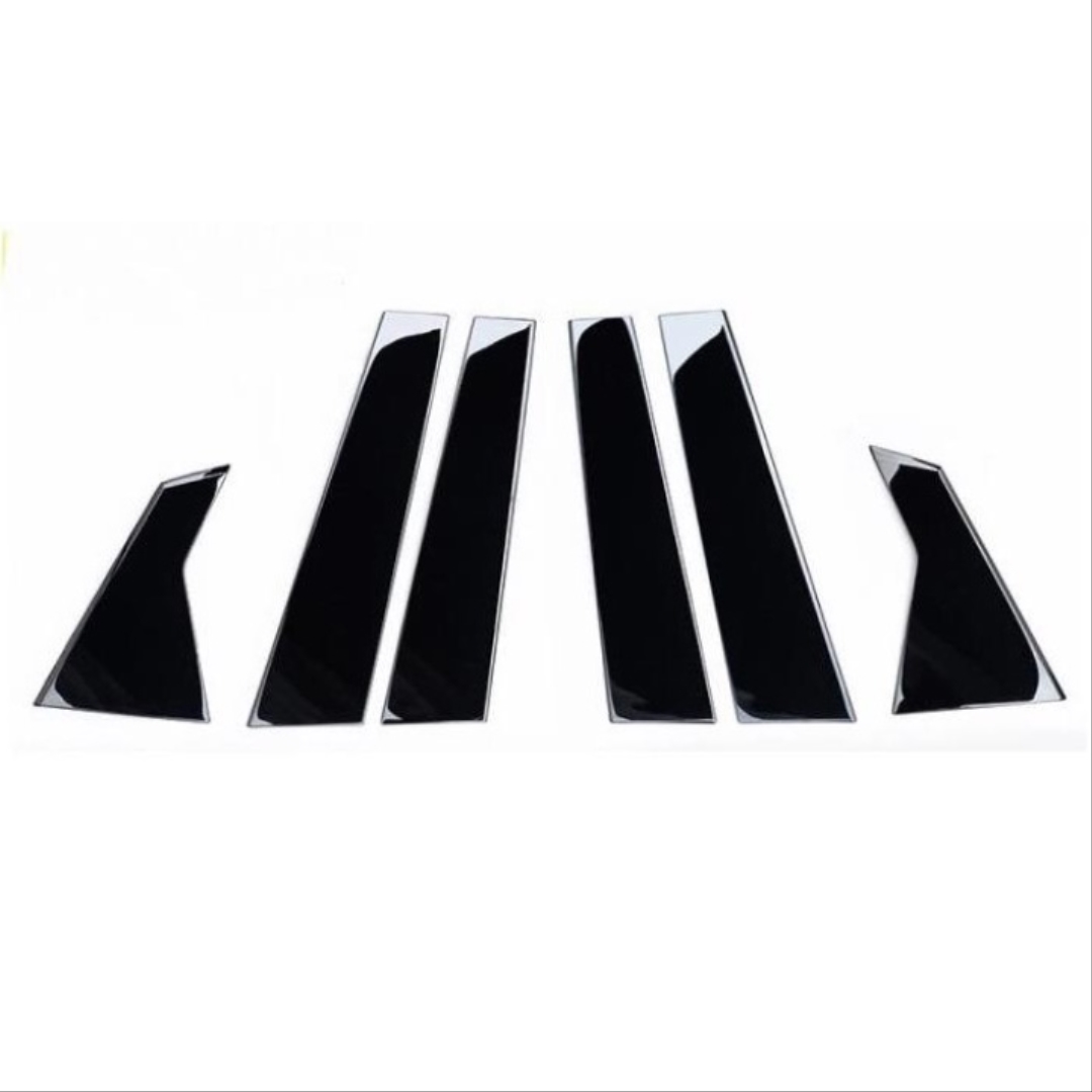 FOR CIVIC 2016-2021  CENTER WINDOW PILLAR TRIM COVER CHROME