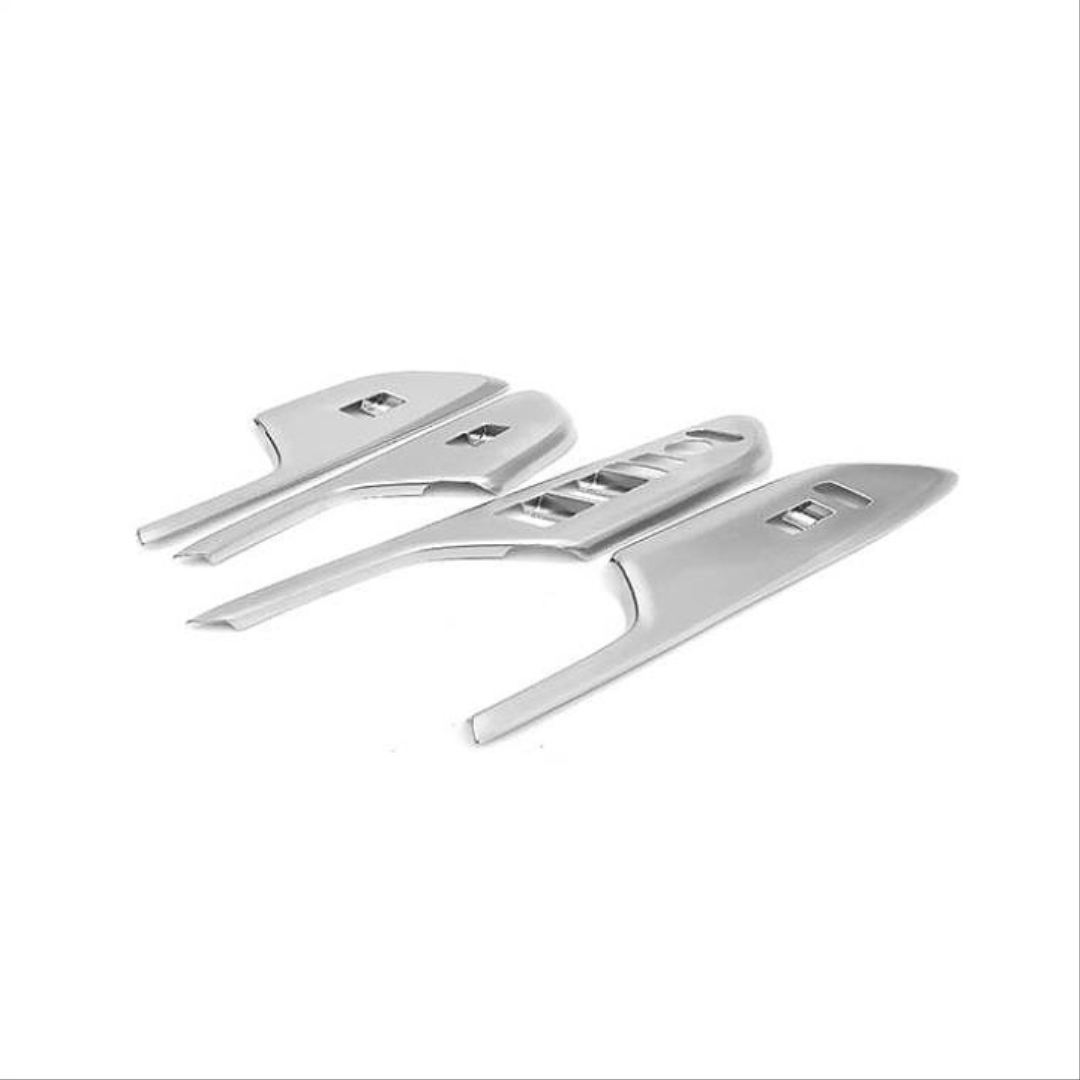 FOR CIVIC FC5 2016-2021  WINDOW LIFT BUTTON COVER SILVER 