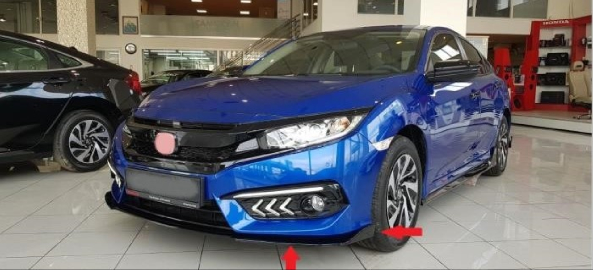  FOR CIVIC 2016-2021  FRONT LIP DESIGN A