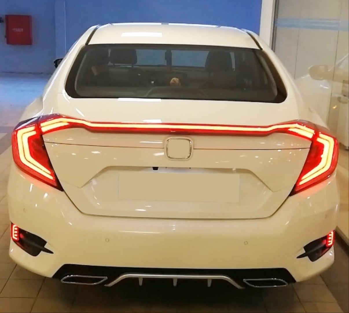  FOR CIVIC FC5 2016-2021  LED TAILLIGHT AND SPOILER SET  (RED COLOR) (MOVING STYLE SIGNAL)