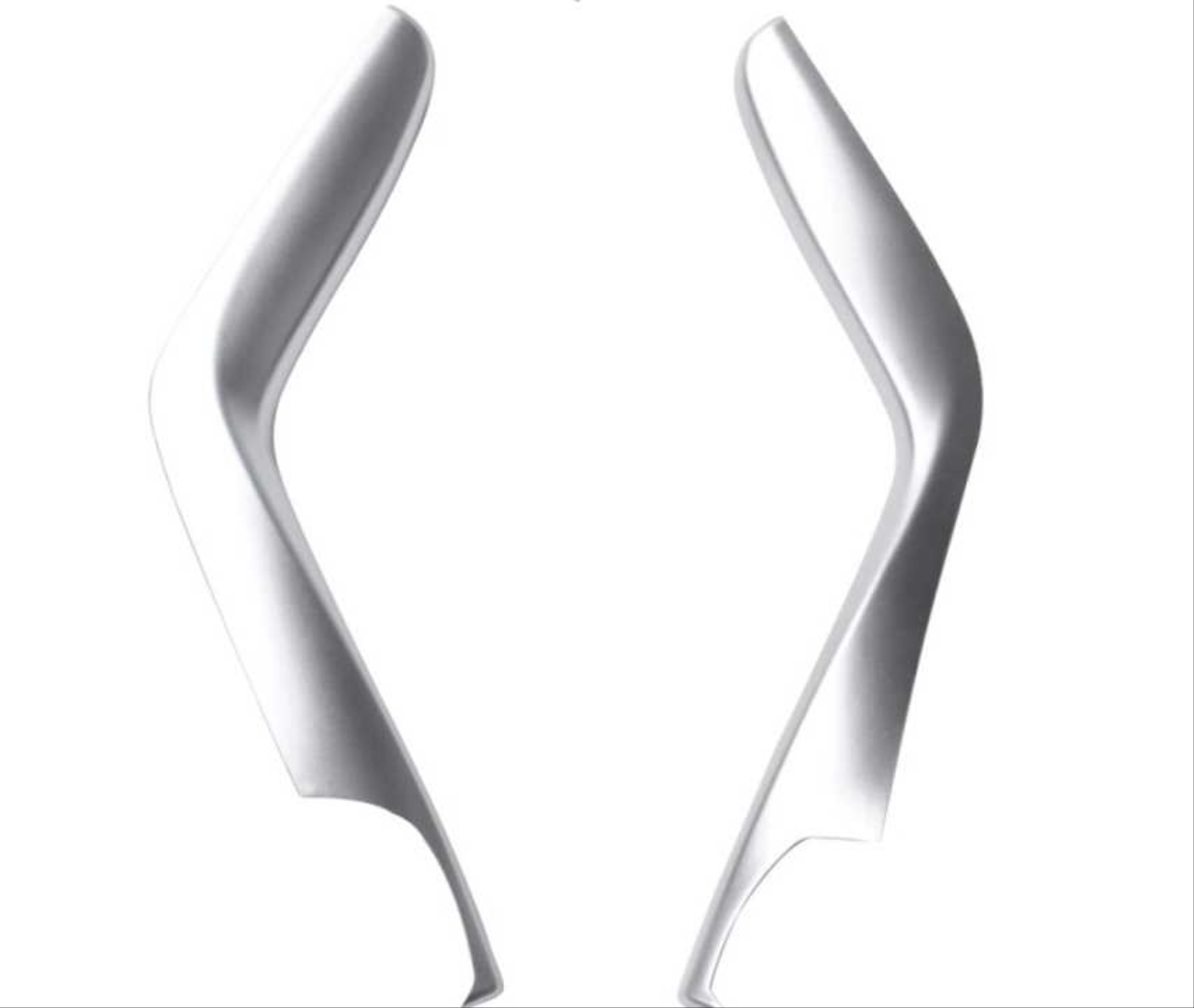  FOR CIVIC 2016-2021  GEAR BOX CENTER CONSOLE TRIM  COVER - SILVER (2 PCS )