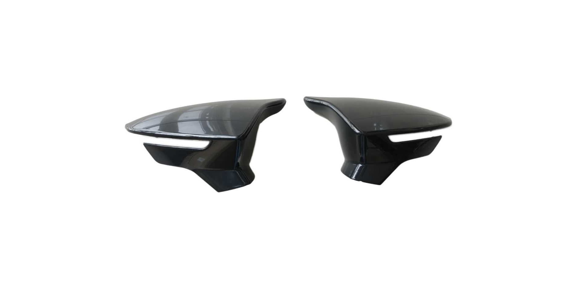  IBIZA 2017 / LEON 2017  HORN STYLE MIRROR COVER GLOSS BLACK (BRIGHT BLACK) 