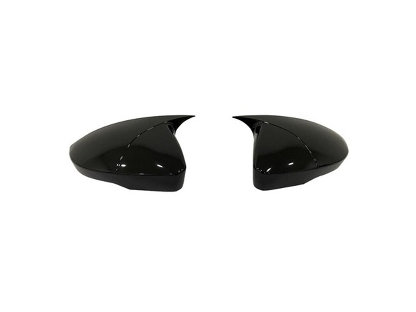 OCTAVIA MK2 2009-2013  HORN STYLE MIRROR COVER GLOSS BLACK (BRIGHT BLACK) 