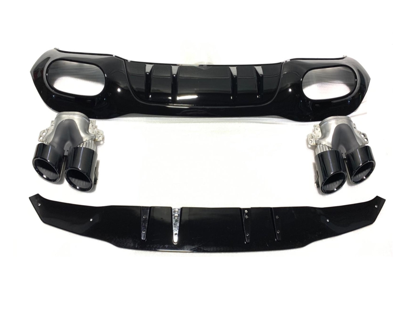 W177 HATCHBACK 2019+ DIFFUSER & EXHAUST SET - WITH BLACK EXHAUST