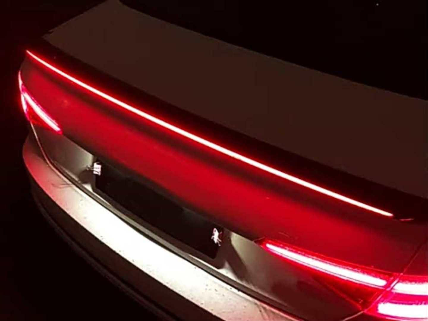  A4 2016-2019  SPOILER WITH LED GLOSS BLACK  (BRIGHT BLACK)  