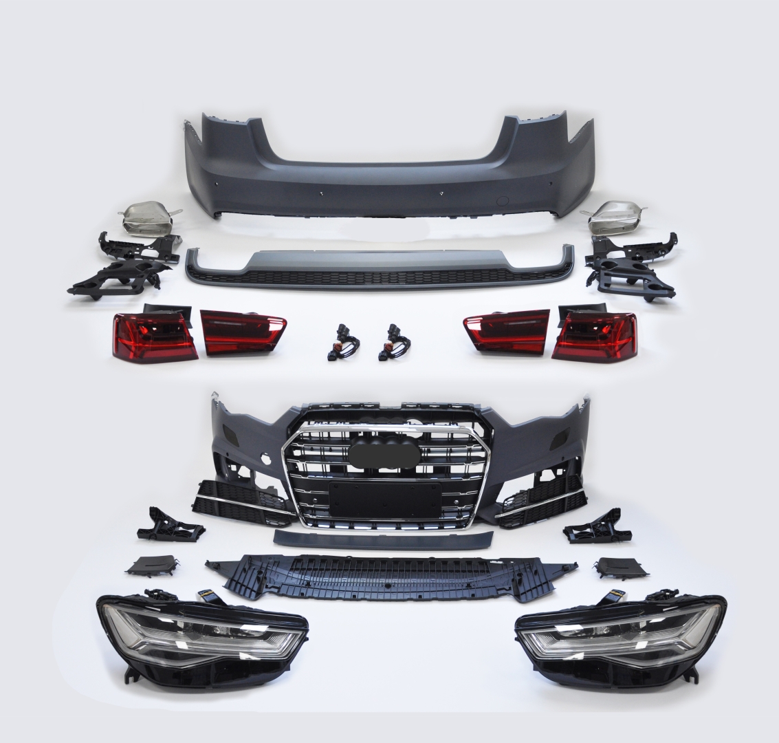  2012-2016 A6  2015-2018 S6 FACELIFT (FRONT BUMPER   GRILLE - HEADLIGHT TAILLIGHT REAR BUMPER  )  
