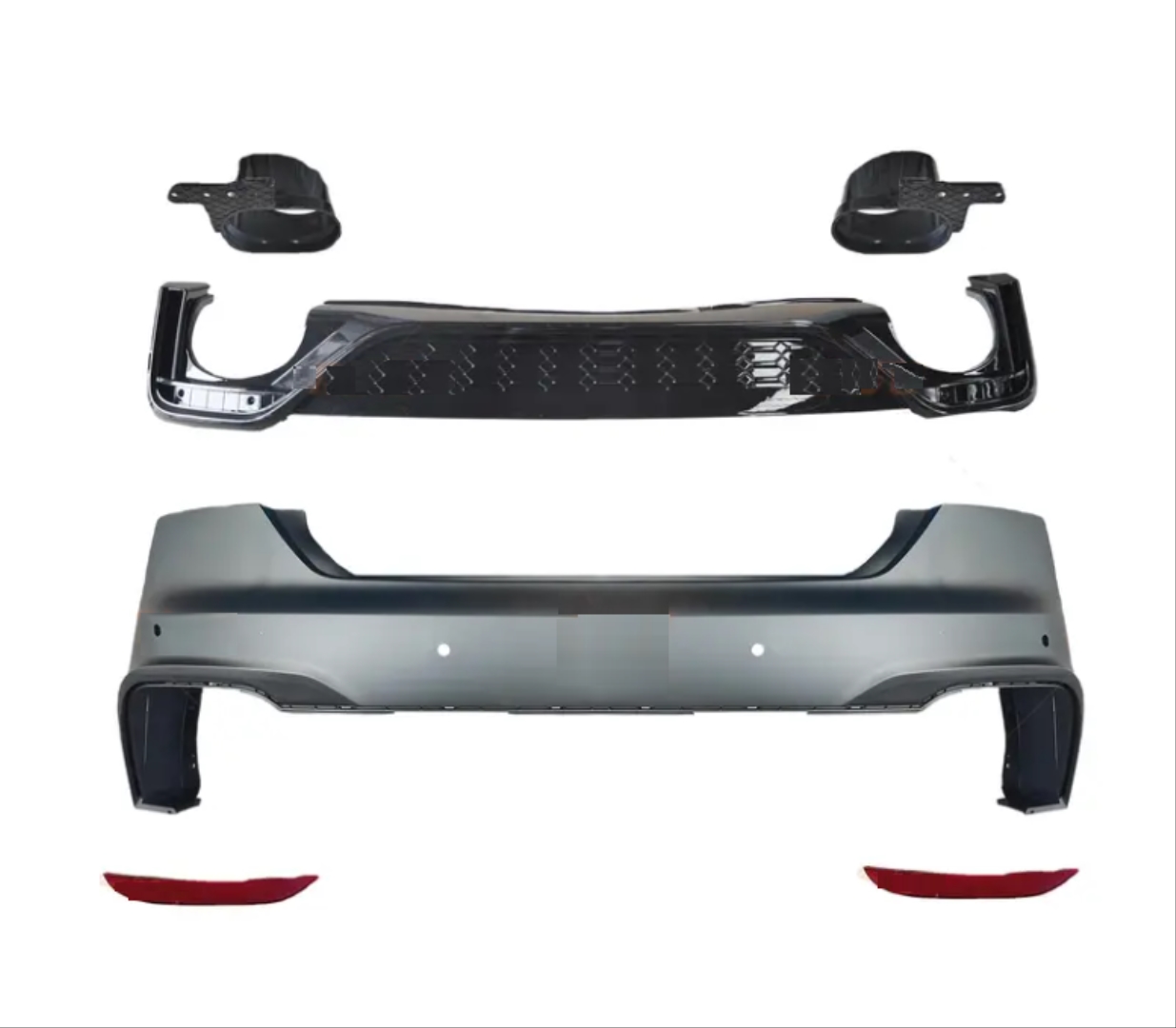 RS5 REAR BUMPER + DIFFUSER FOR A5 2021+ (4 DOOR)