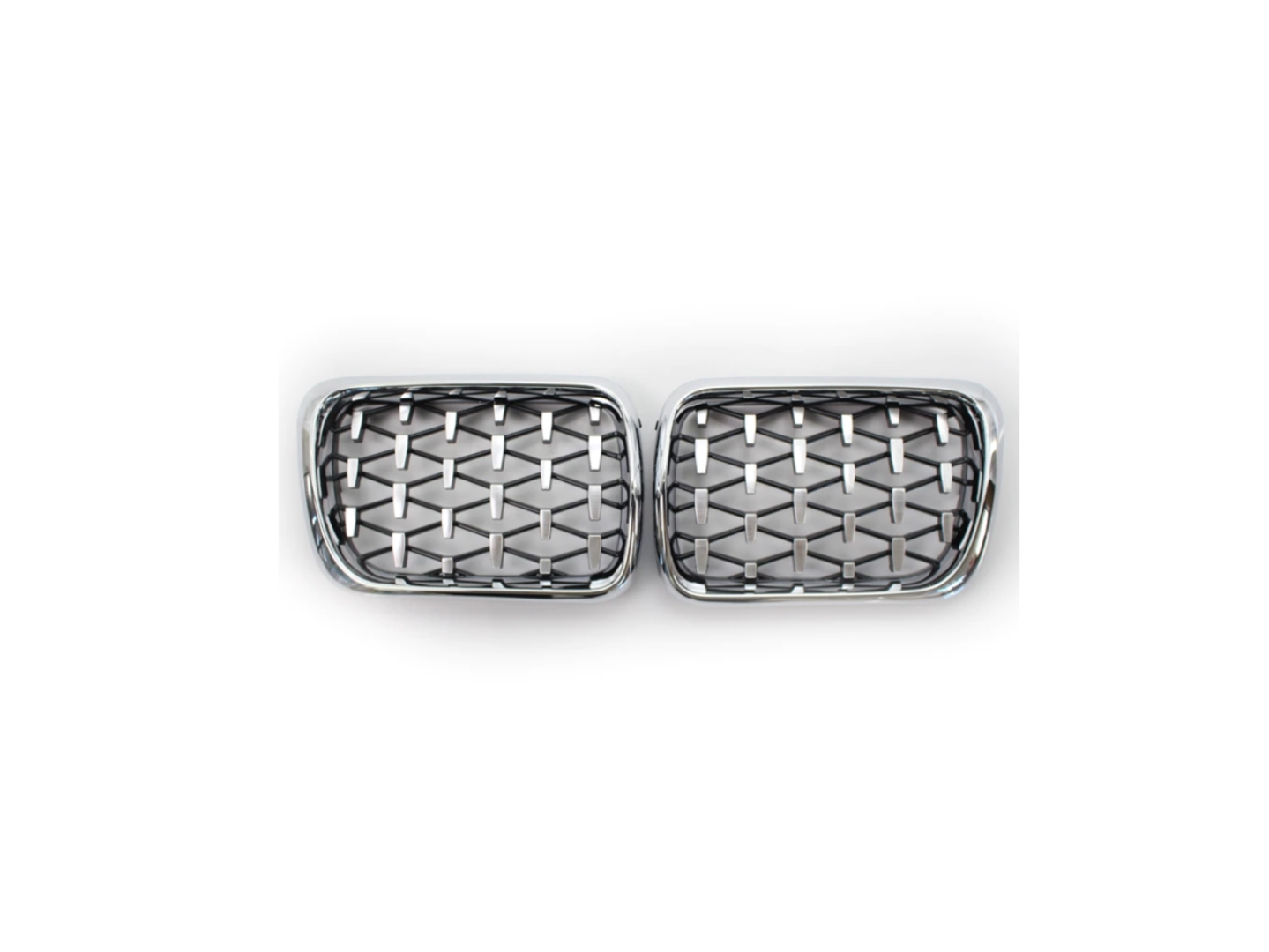 FOR 3 SERIES 1997-1999 E36  DIAMOND GRILLE  CHROME FRAME  