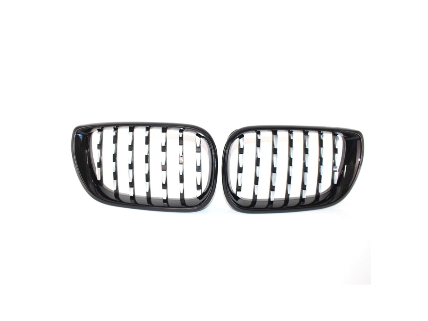 FOR 3 SERIES 2002-2004 E46  DIAMOND GRILLE  GLOSS BLACK (BRIGHT BLACK)  FRAME  