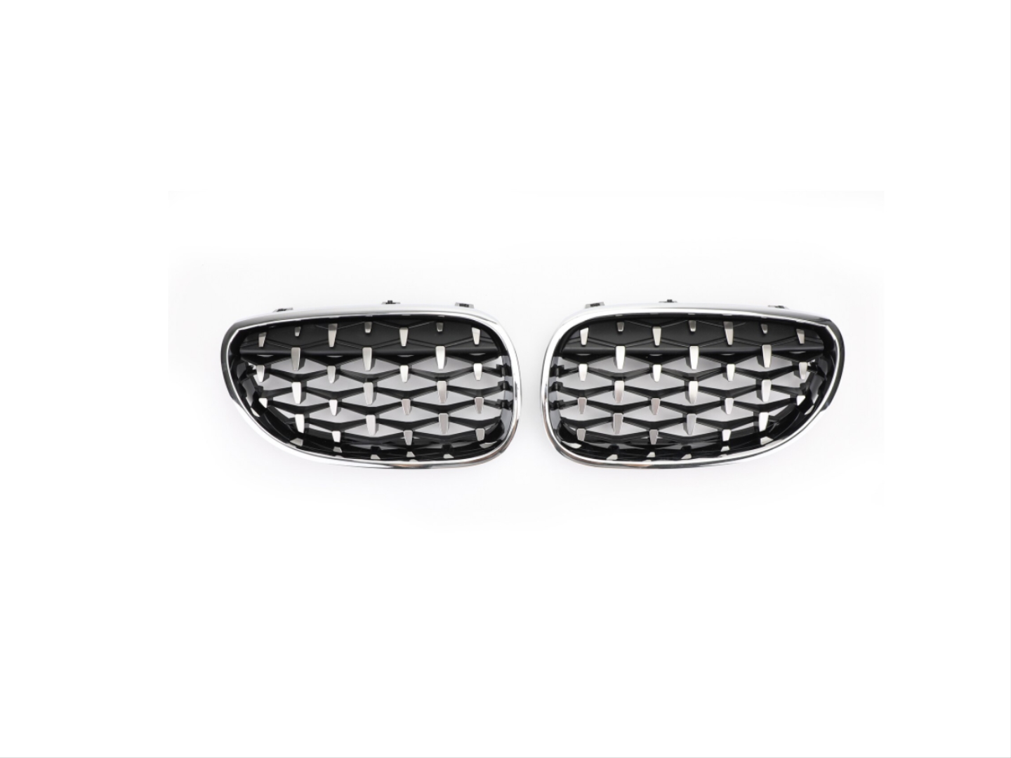 FOR 5 SERIES E60 2004-2009  DIAMOND GRILLE  CHROME FRAME  