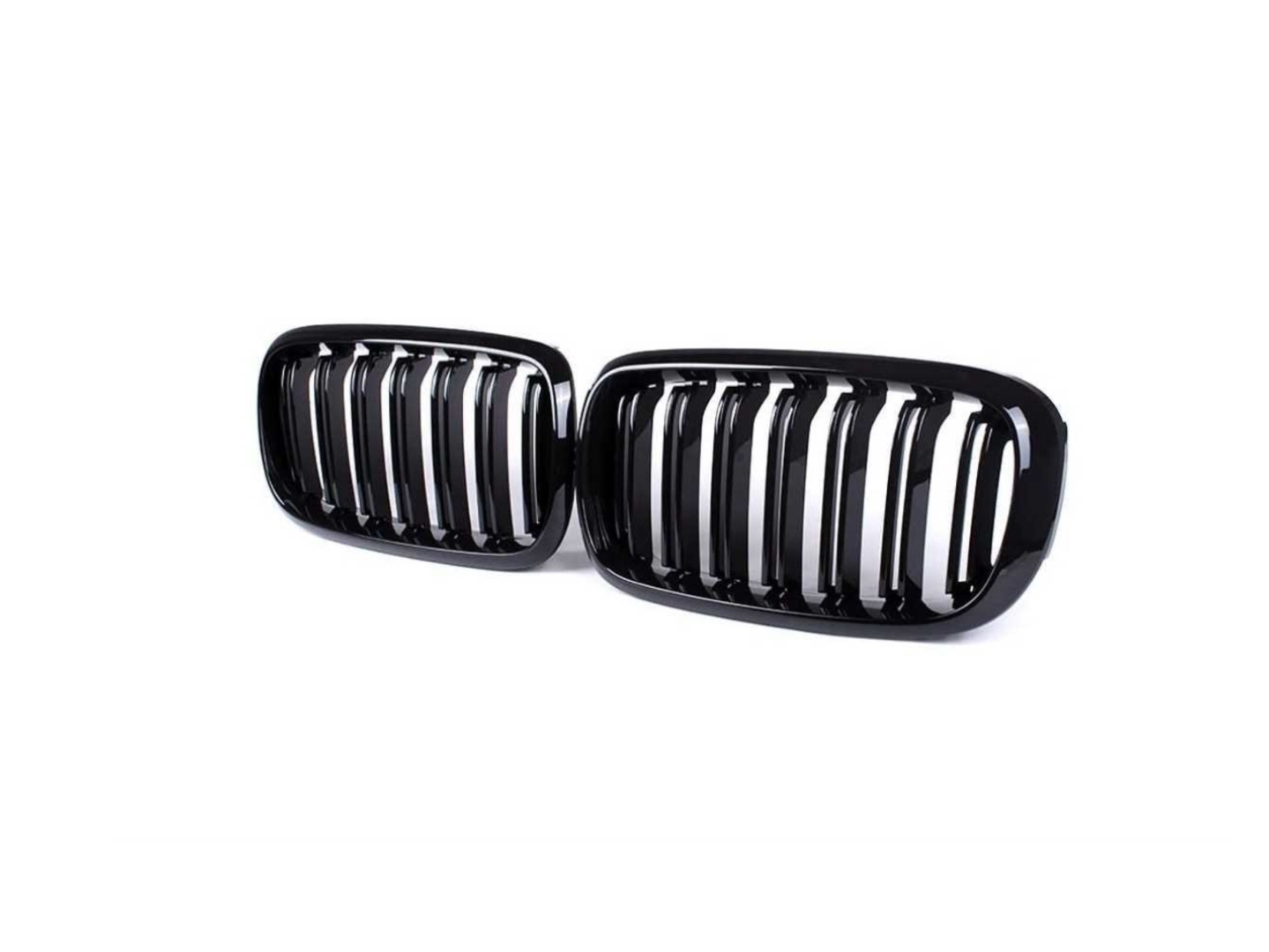 X5-X6 F15 (2015-2018)  M GRILLE  (DOUBLE SLAT LINE   GRILLE ) GLOSS BLACK (BRIGHT BLACK) 