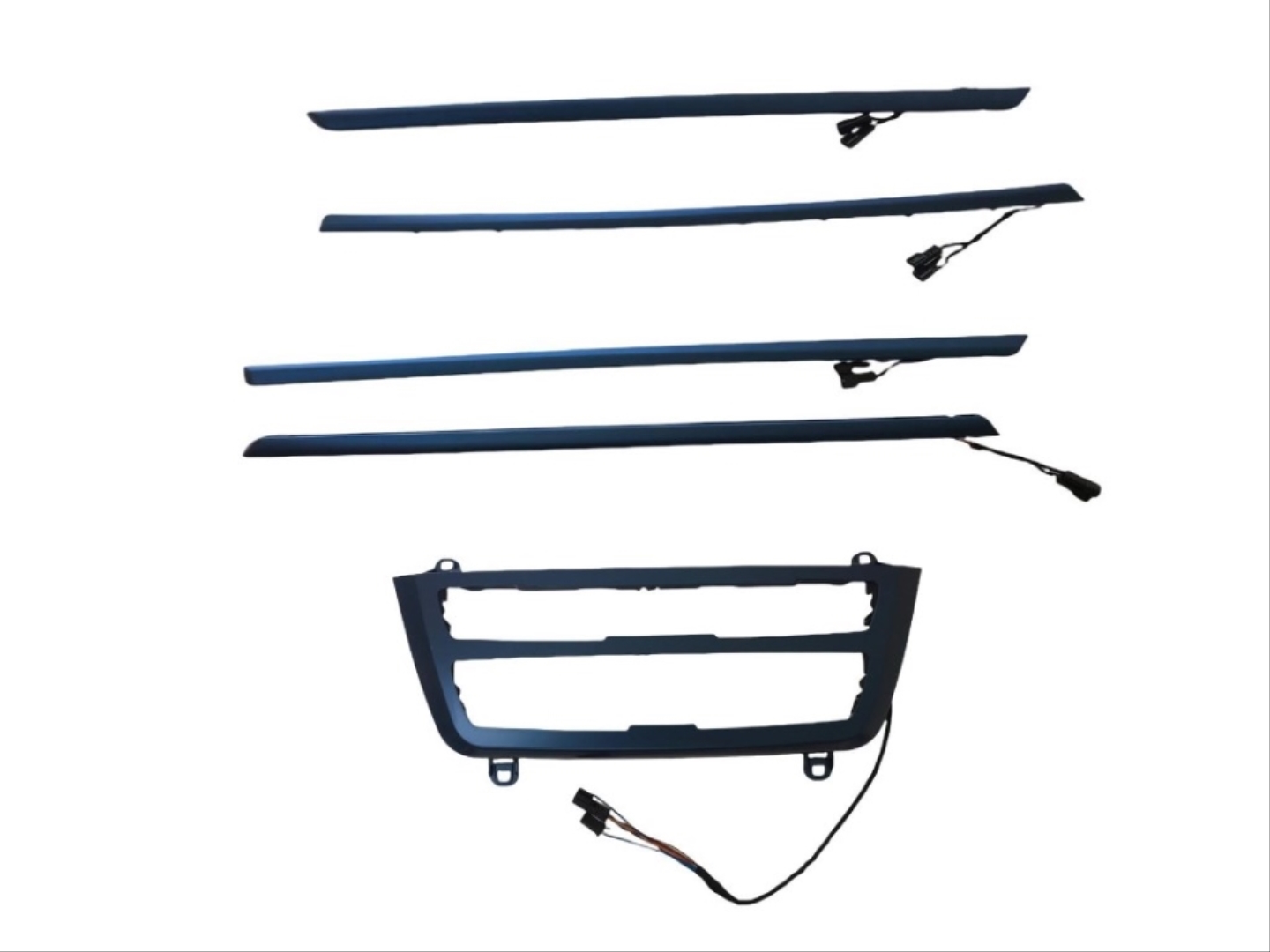 FOR 3 SERIES F30  AMBIENT  SET (AC (CLIMATE)  DASHBOARD AND DOORS ) - (BLUE COLOR) COLOR  