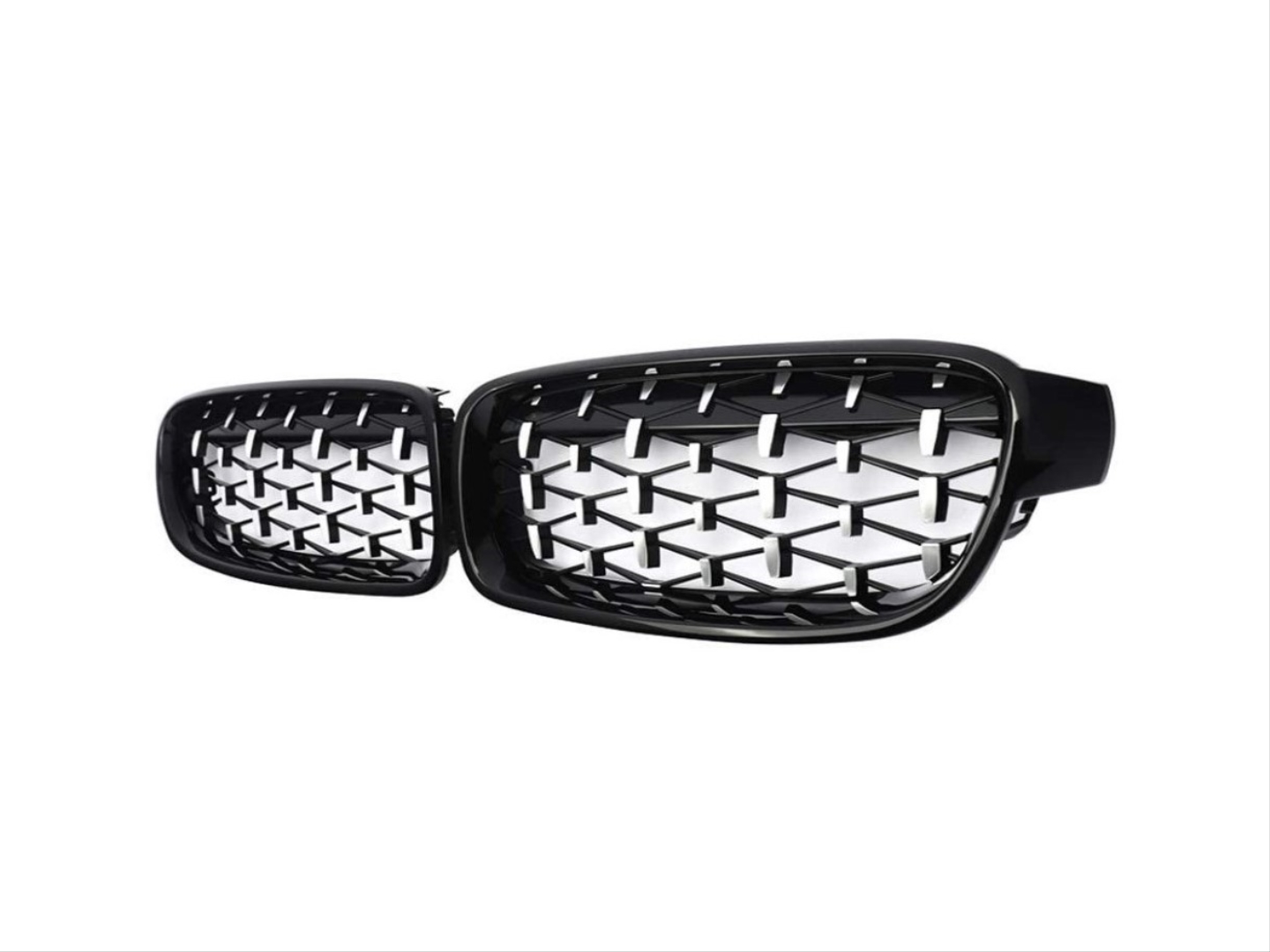 FOR 3 SERIES F30 2012-2018 GRILLE  DIAMOND GRILLE  GLOSS BLACK (BRIGHT BLACK) 