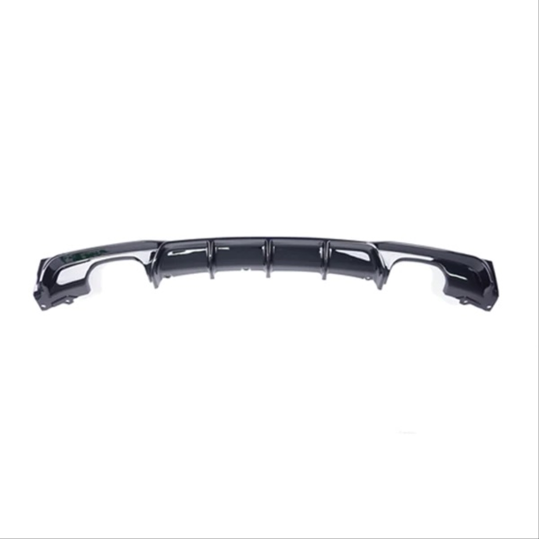 FOR 3 SERIES F30 2012-2018 M DIFFUSER DOUBLE OUTLET  - GLOSS BLACK (BRIGHT BLACK) 