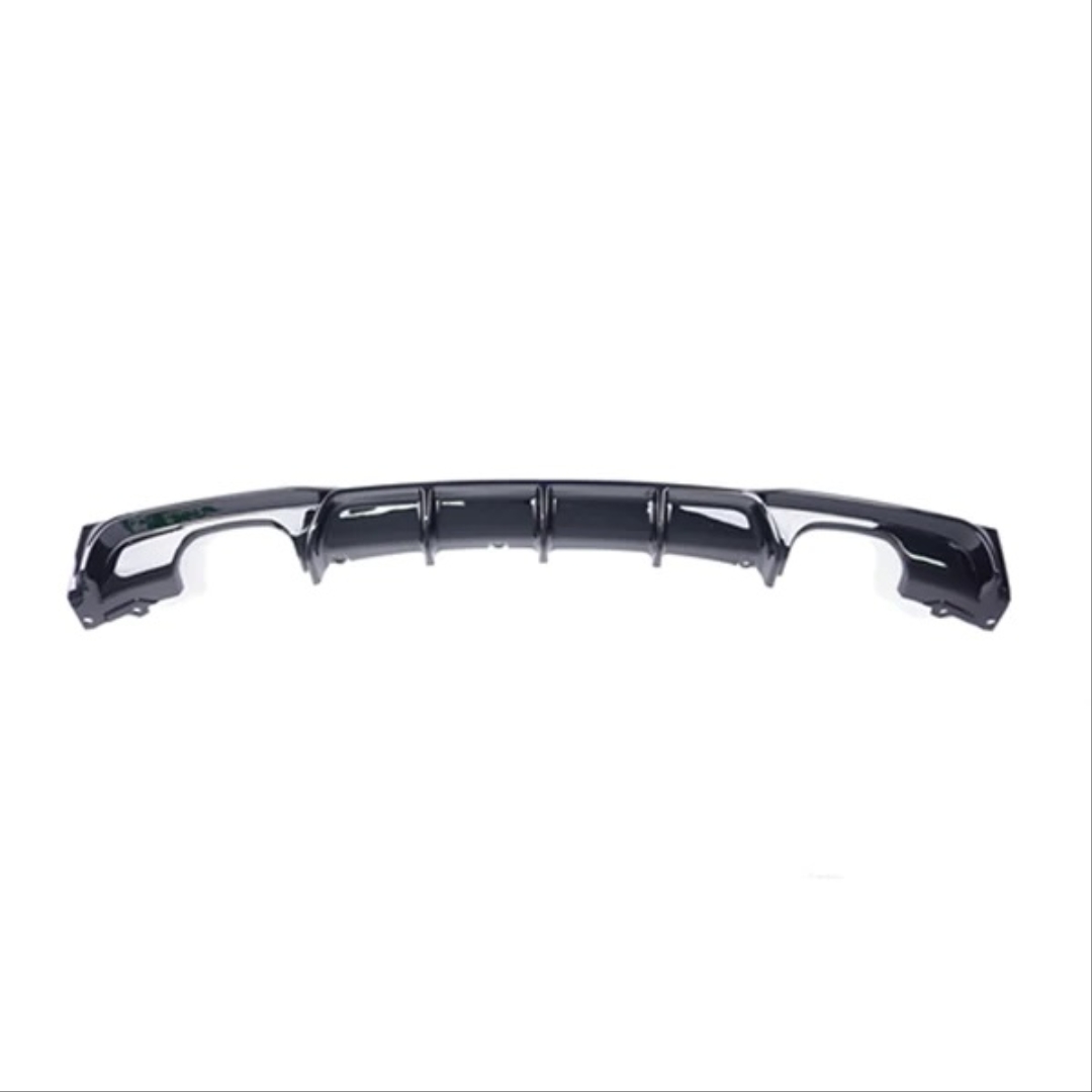 FOR 3 SERIES F30 2012-2018 M DIFFUSER DOUBLE OUTLET  - GLOSS BLACK (BRIGHT BLACK) 