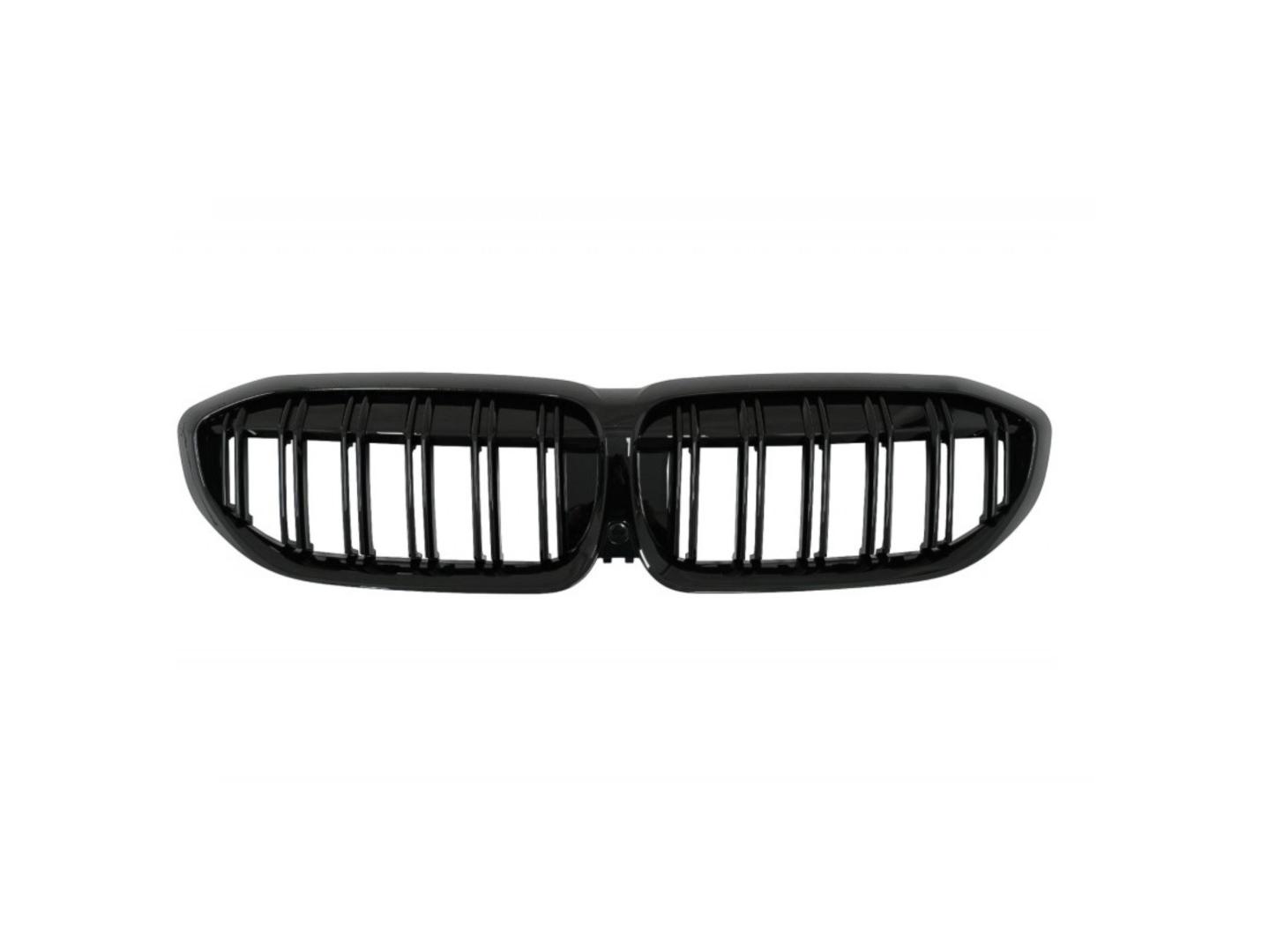FOR 3 SERIES G20 2019+ M3 LOOKING GRILLE  (DOUBLE SLAT LINE   GRILLE ) - GLOSS BLACK (BRIGHT BLACK) 