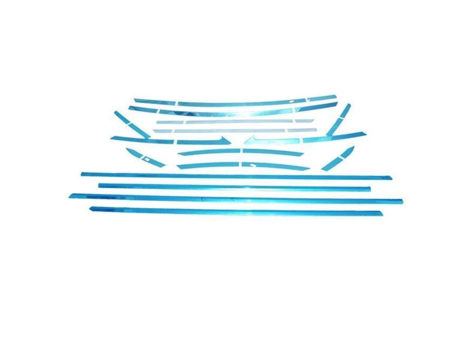  FIESTA HATCHBACK  WINDOW FRAME CHROME  FULL FRAME 