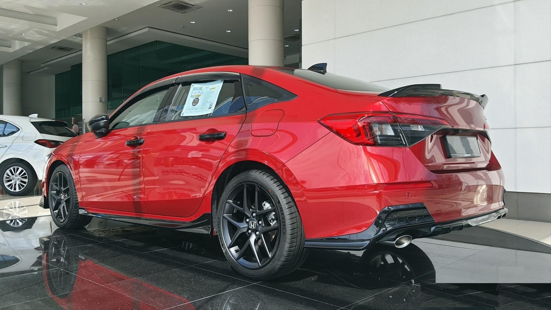  CIVIC FE1 2022  REAR FLAP SET  - GLOSS BLACK (BRIGHT BLACK)  