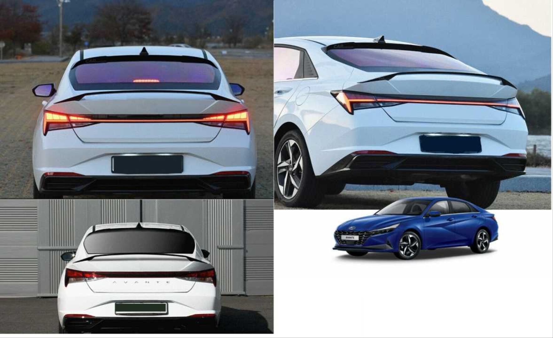  ELANTRA 2021+ SPOILER  - GLOSS BLACK  (BRIGHT BLACK)  