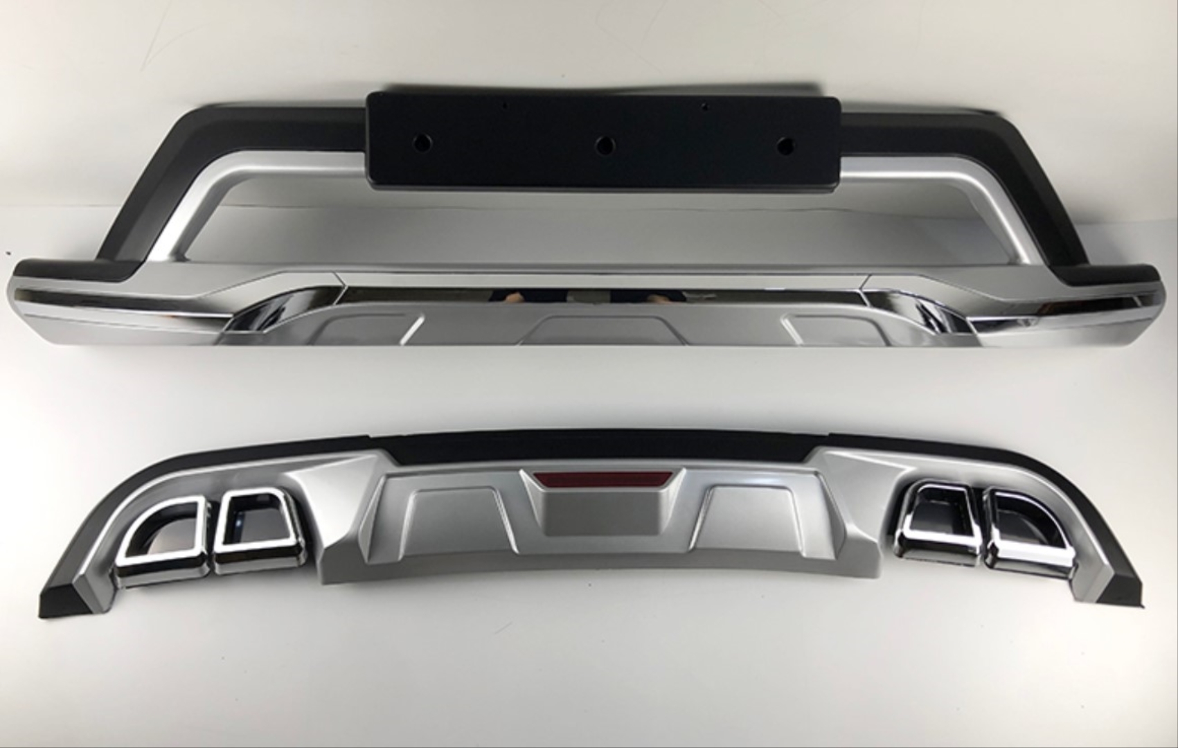 SPORTAGE 2019+ FRONT AND REAR BUMPER GUARD  DESIGN B 