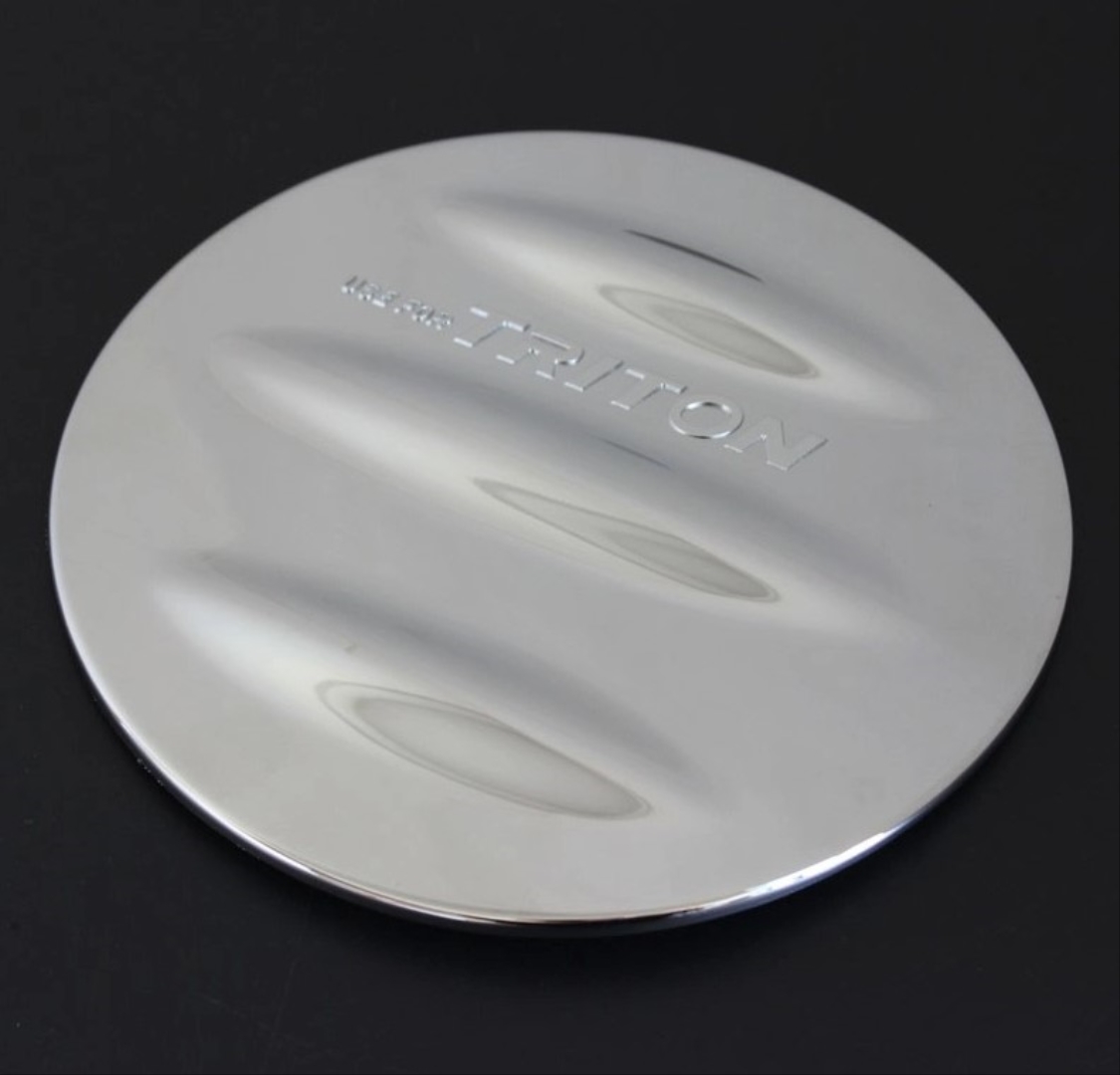  L200 2008-2014  GAS TANK COVER TRIM COVER  CHROME 