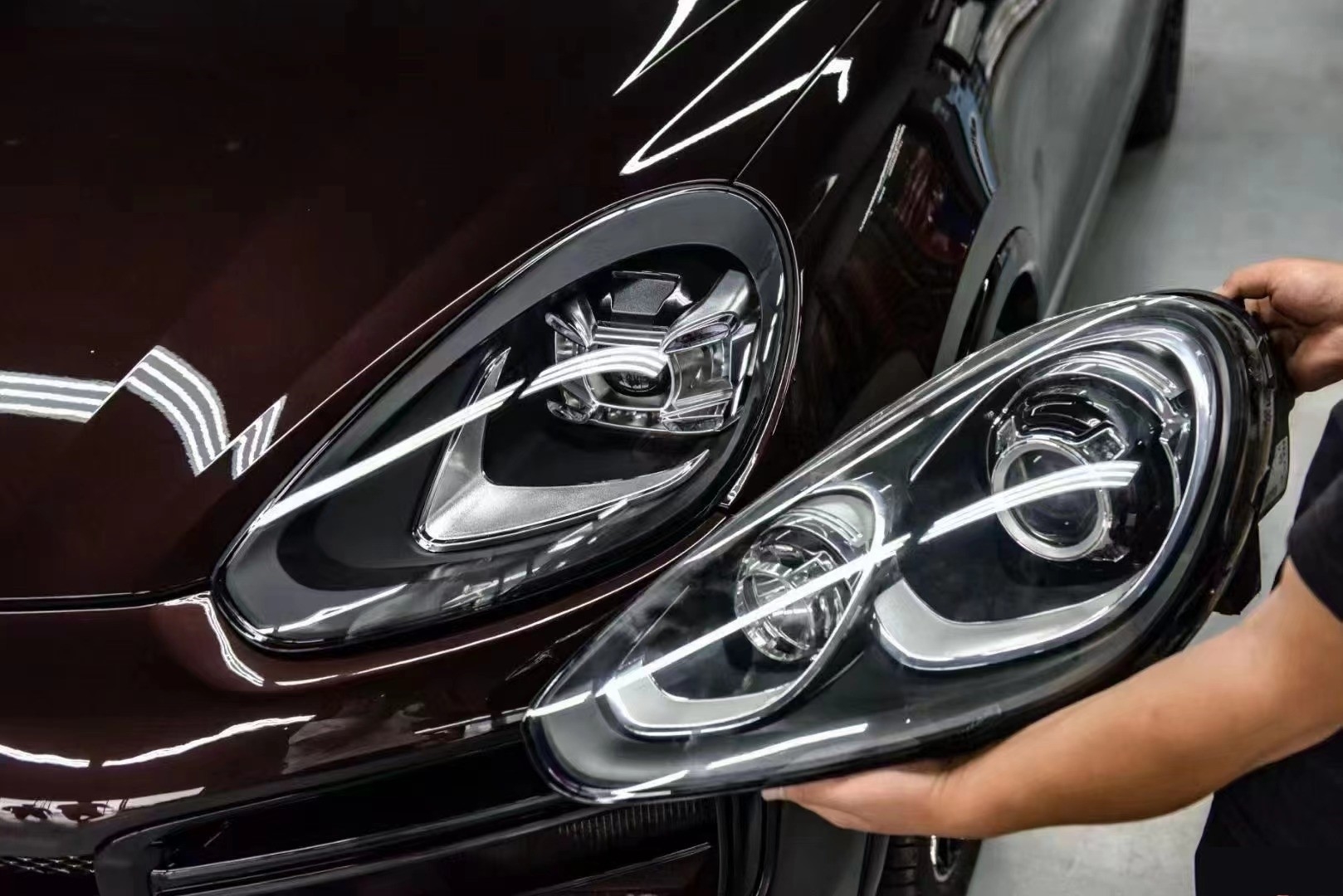  CAYENNE 2014-2017  FACELIFT LED HEADLIGHT  (2018+ LOOKING ) 