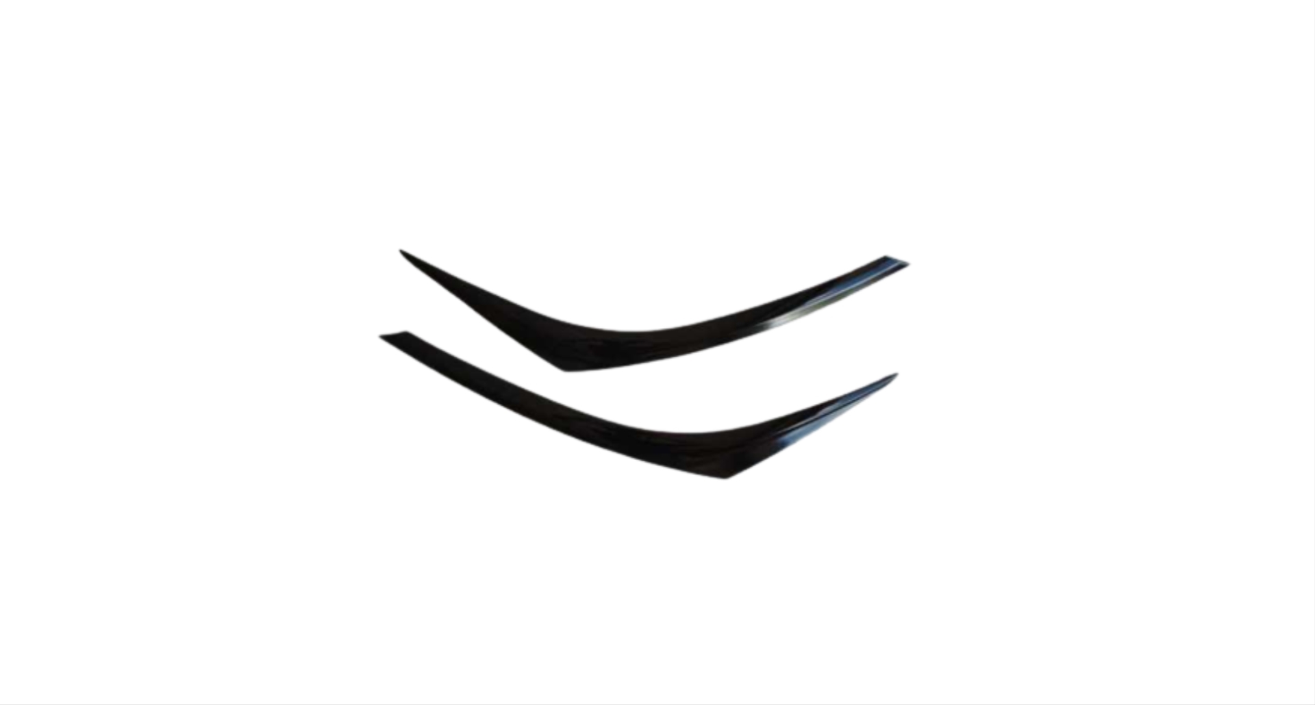  C-HR 2016-2019  HEADLIGHT TRIM  - GLOSS BLACK (BRIGHT BLACK)  (2 PCS ) 